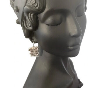 Silver Cartoon sisters forever siblings forever Earrings